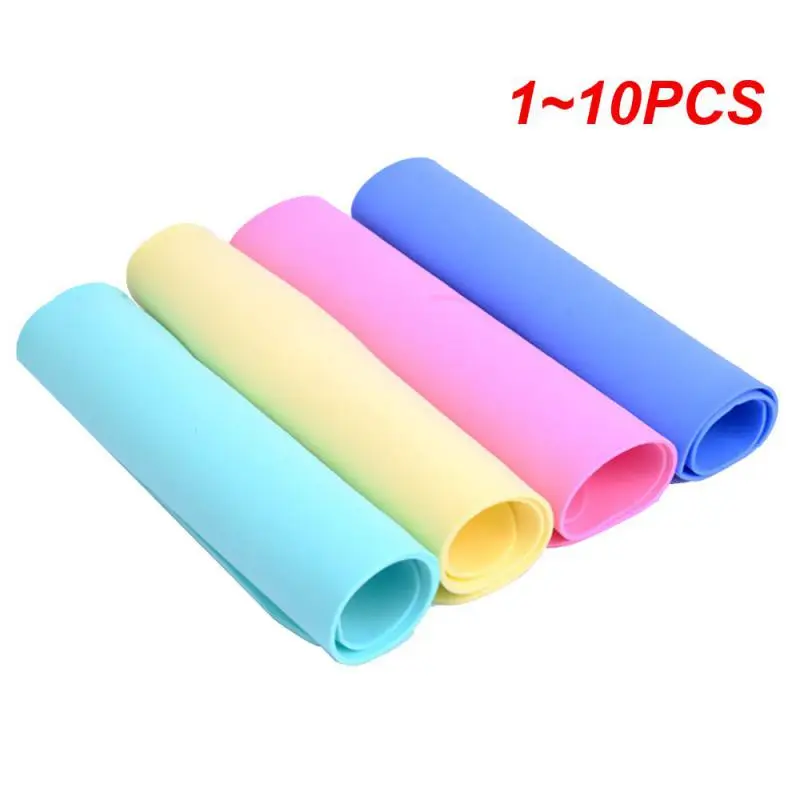 1~10PCS 30*20cm Color Random Function Deerskin Towel Car Wash Wipe Towel PVA Synthetic Deerskin Towel Household Cleaning Cloths