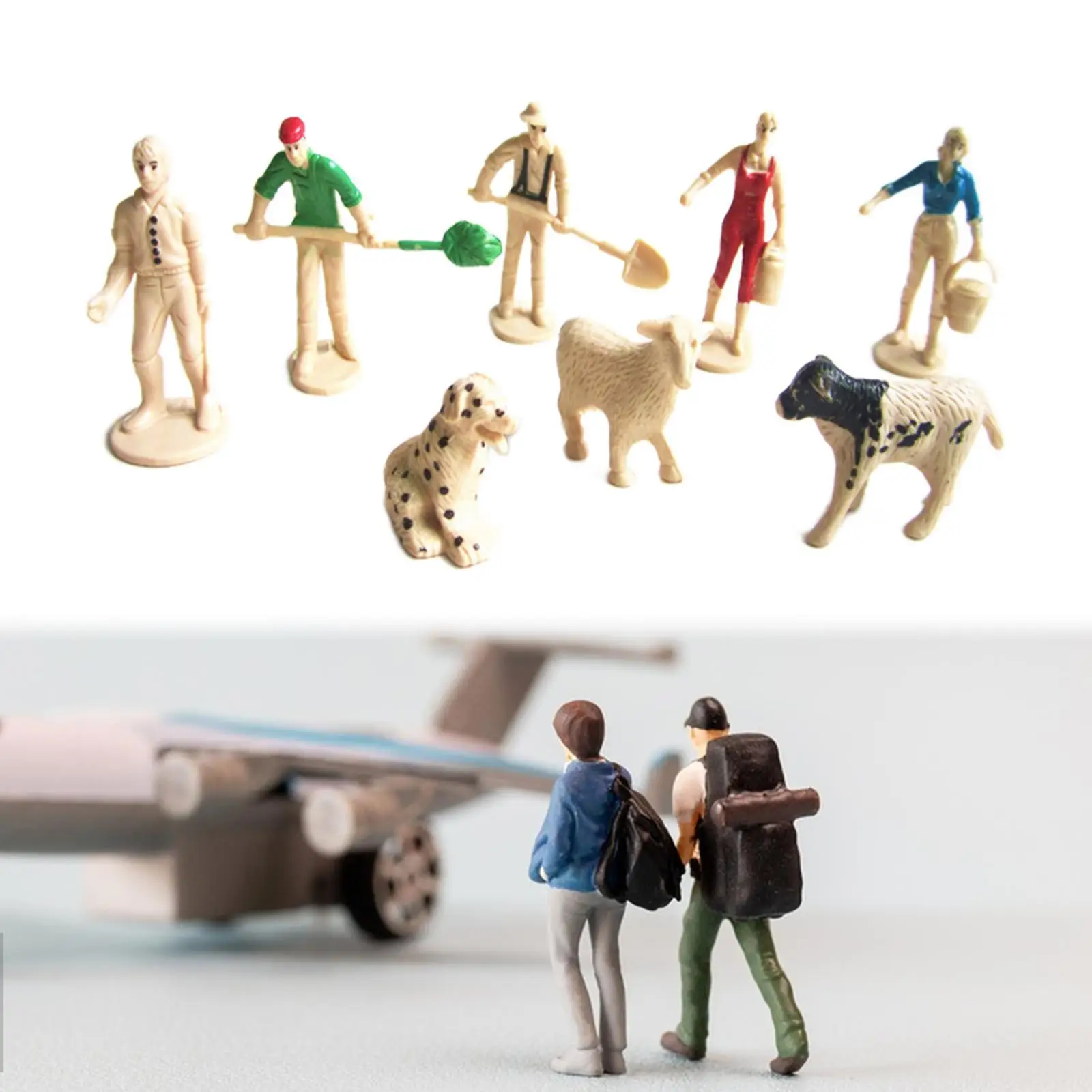 8Pcs Prehistoric Animal Model Realistic Holiday Present Farmer Animals Model