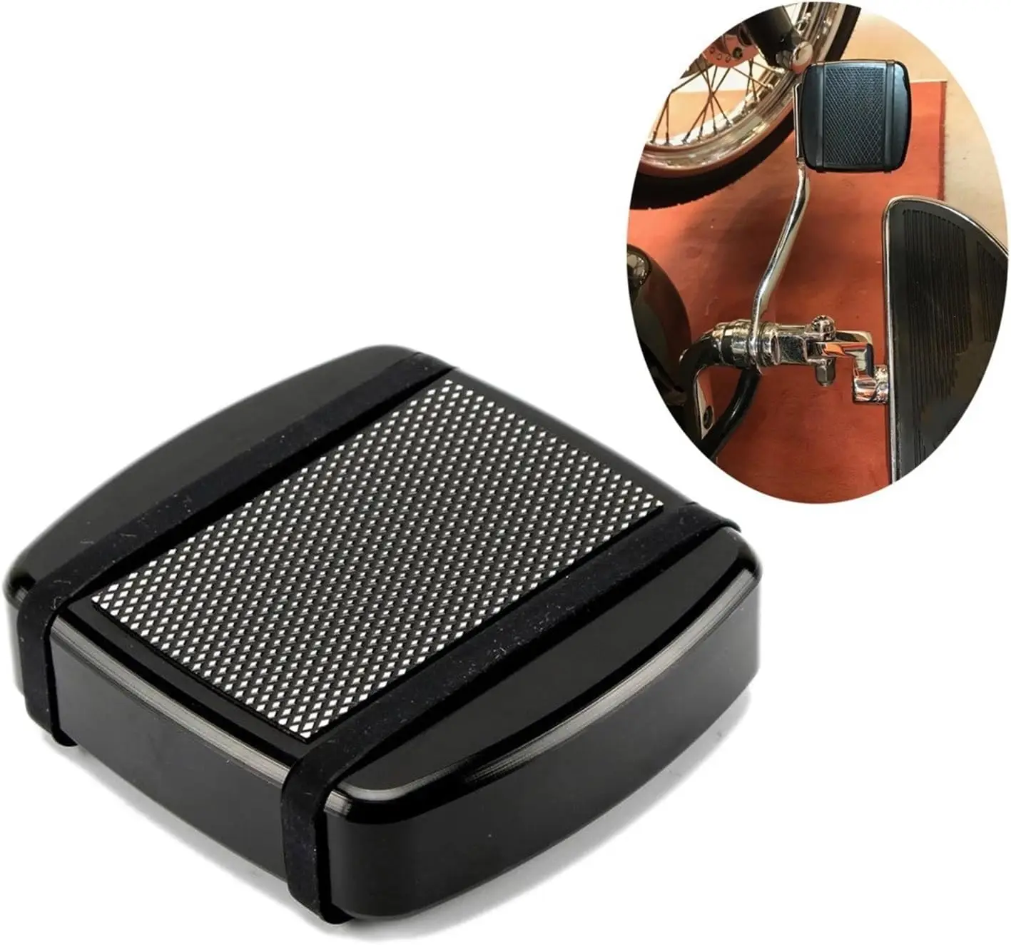 Motorcycle Foot Peg Rest Brake Pedal Pad Cover For Harley Dyna Fat Bob FXDF FXDL Street 500 XG500 XG750 Softail FXSTS