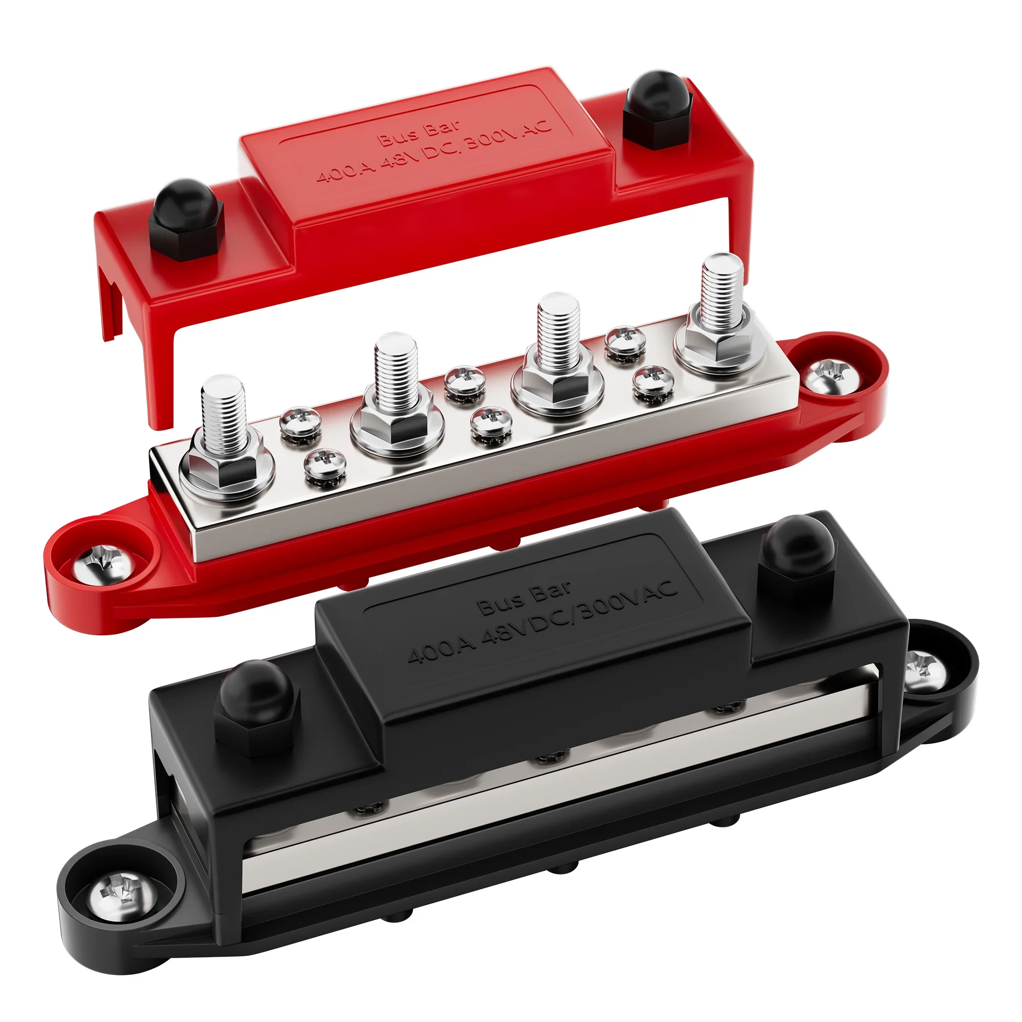 

New Design 400A Copper Bus Bar Connector Heavy Duty Power Distribution Terminal Bus Bar 48V for Automotive Car Truck Boat