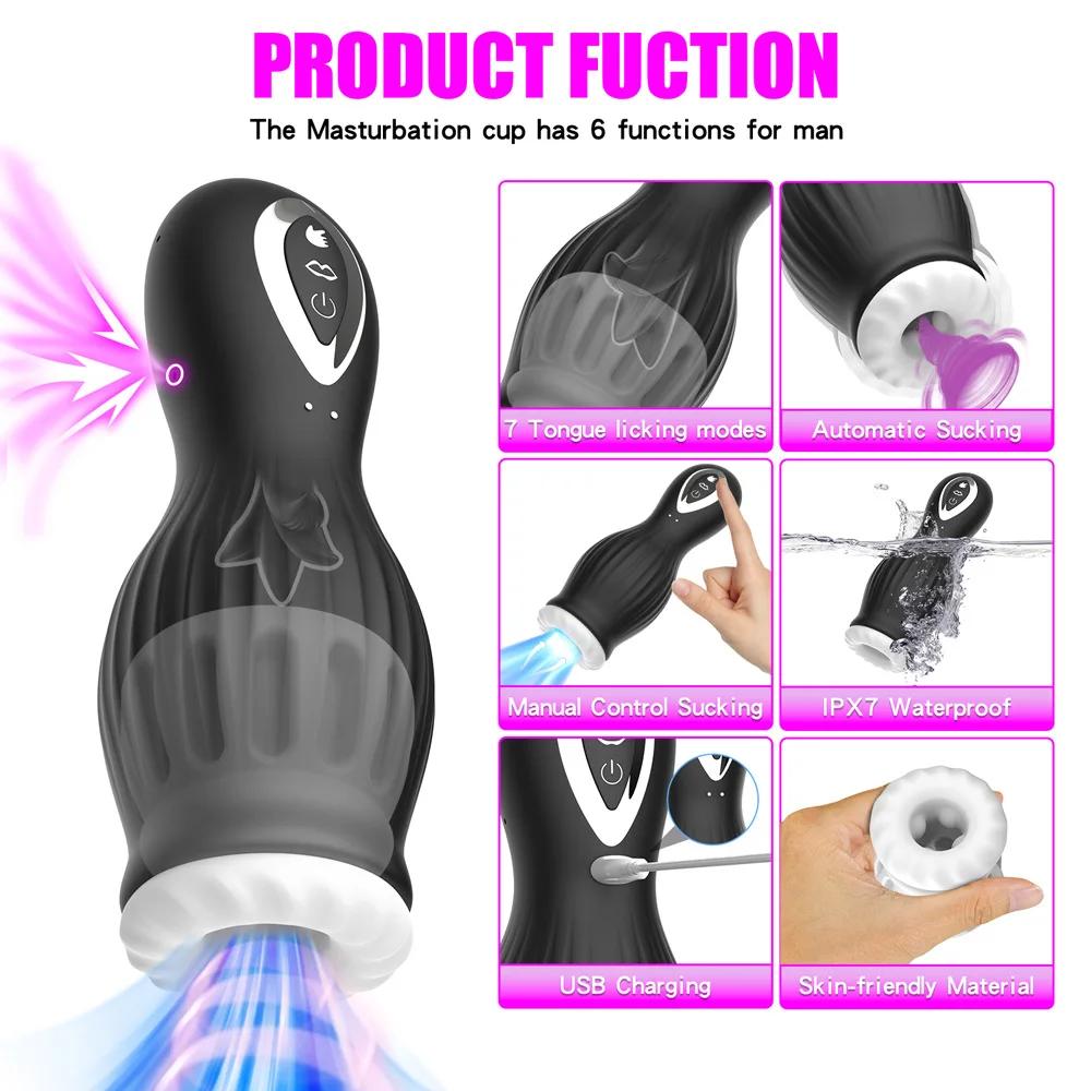 Electric Man Egg Masturbator Toy Male Sucking Sex Mens Sexual Toys for Men Vibrator Adult Supplies Penis Sex Goods Automatic Cup