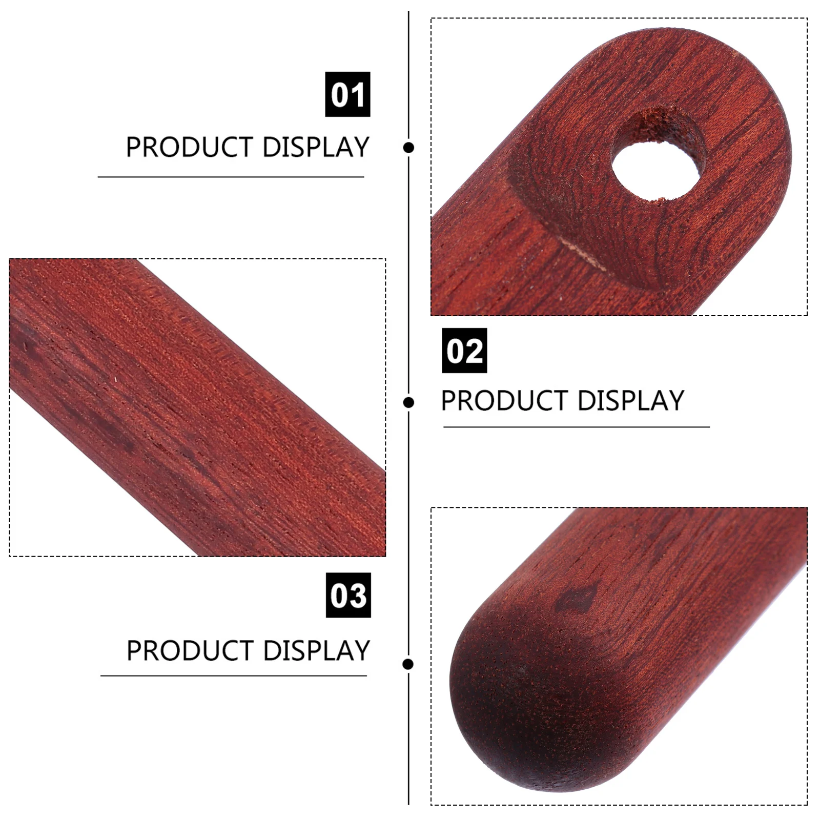 

1Pcs Wood Rolling Pin Dough Pastry Roller Non Stick Surface Baking Tool for Noodles Pizza Dumplings Cake Fondant