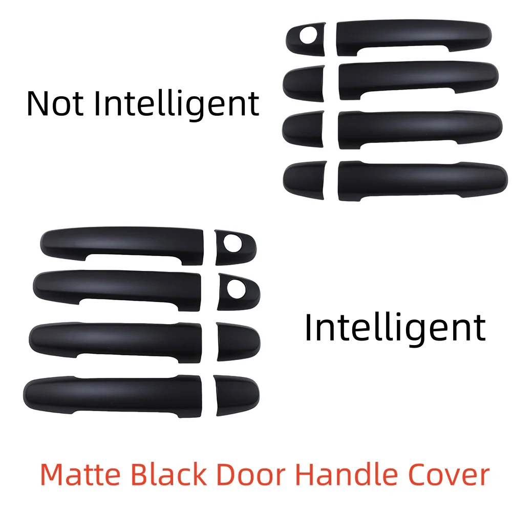 

Gloss Black Carbon Fiber Door Handle Cover Trim For Toyota Vios 2003 - 2014 Car Chrome Plated Exterior Decorate