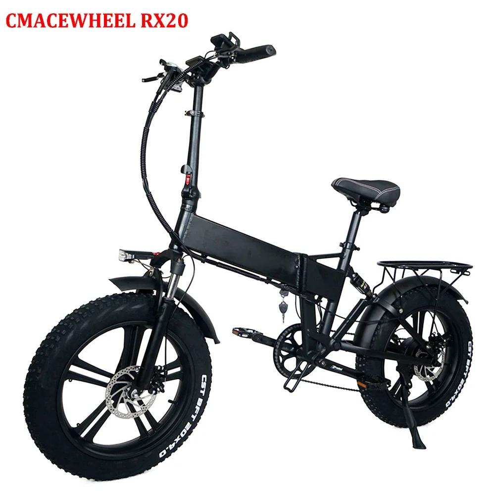 EU Stock CMACEWHEEL RX20 48V 15Ah Battery 750W Motor 20*4inch Wide Tire Foldable E-Bike Free Shipping within 3-5 Work Days