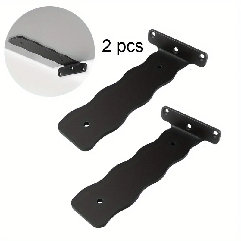 

2pcs L Bracket for Shelves Heavy Widen Hidden Brace Joint Angle Brackets Wooden Board Hanging Supports Blind Shelf Wall Mount