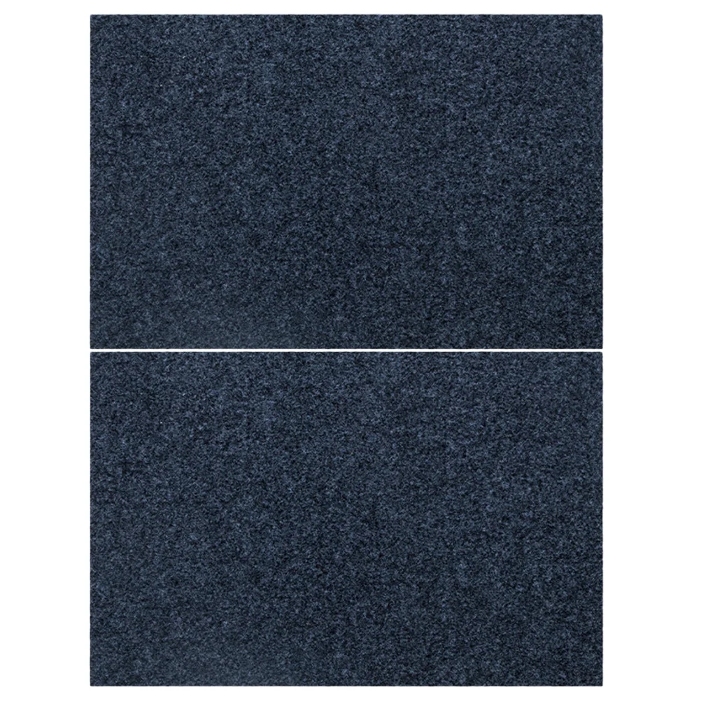 

2Pcs Door Mat Japanese Simple Non-Slip Floor Carpet Water Absorbing Wear-Resistant Rug Black 60x40cm for Home Office Bathroom