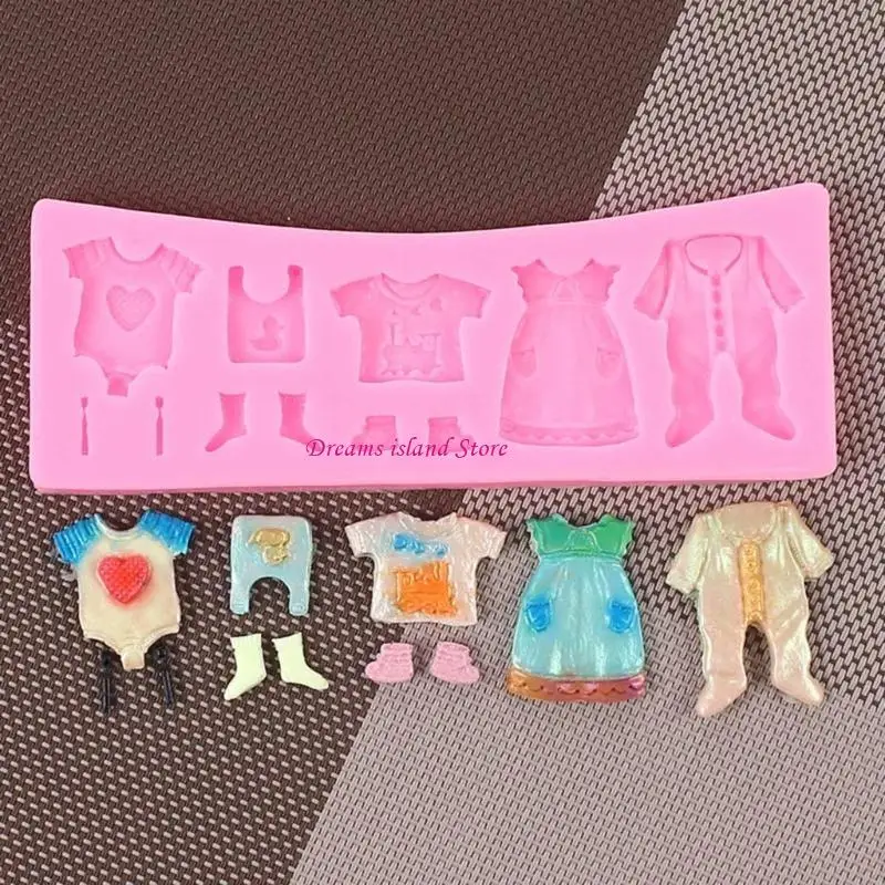 Topi pakaian cetakan silikon cokelat cetakan permen untuk cetakan kristal hidangan penutup diy hx6c