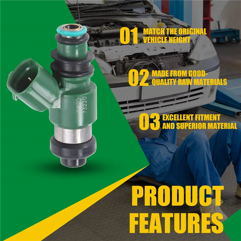 

A09E-Новая топливная форсунка 16450-HN8-A61 16450HN8A61 для Honda CRF450R Топливные форсунки 12 отверстий зеленого цвета