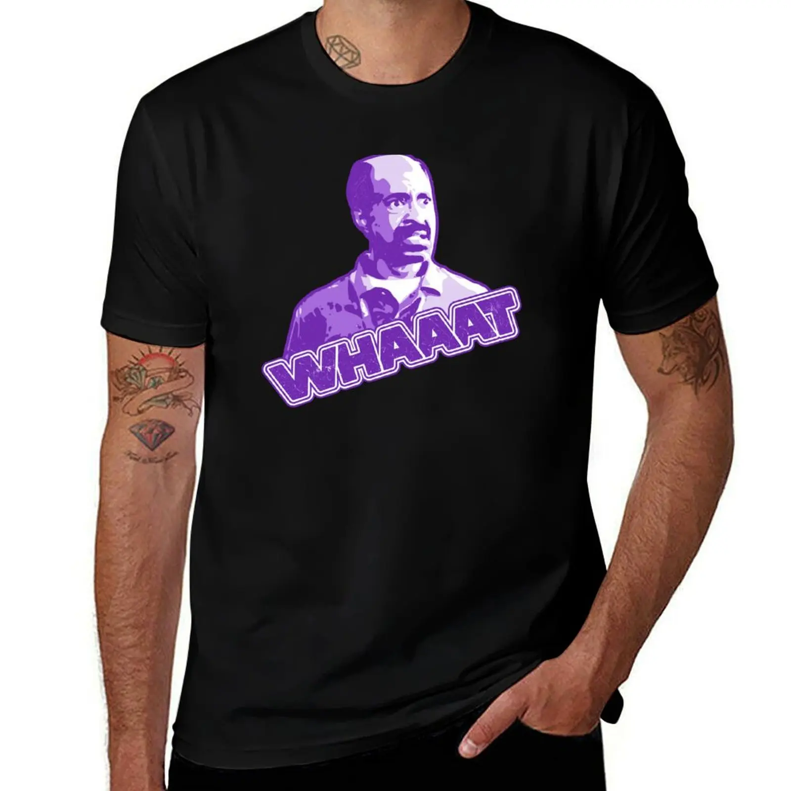 

tim meadow's character from grown ups 2 saying WHAAAT T-Shirt summer clothes Luxury man T-shirt men