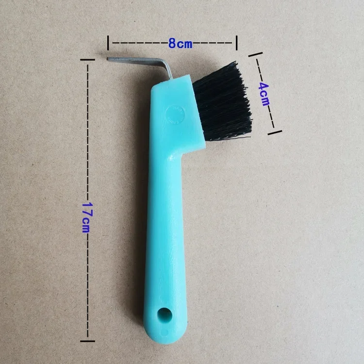 Premium Horse Grooming Equipment Tool plastic Hoof Pick Brush