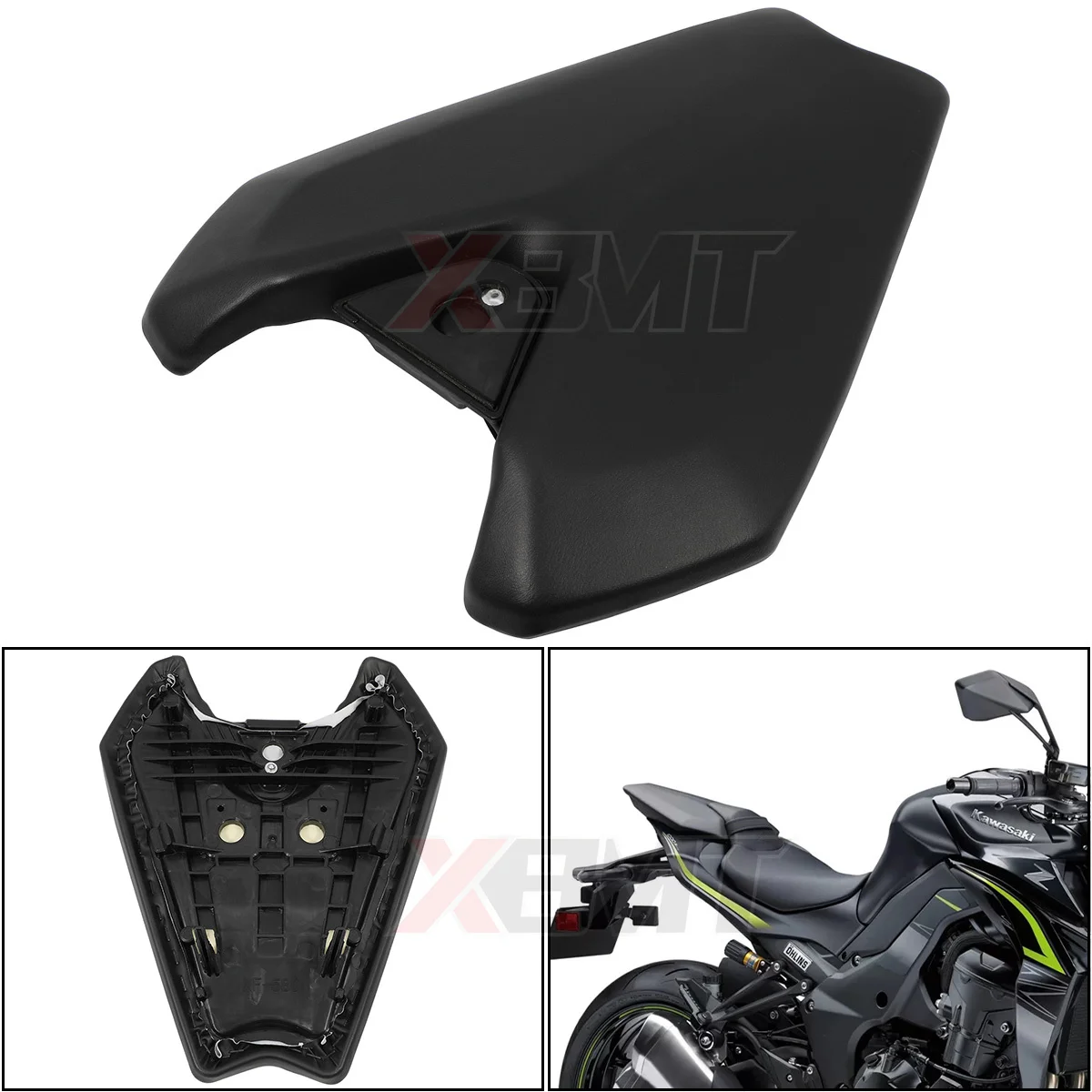 Motorcycle Pillion Rear Rider Driver Seat Cushion Passenger Seat Cushion Pad For Kawasaki Z1000 2014-2022