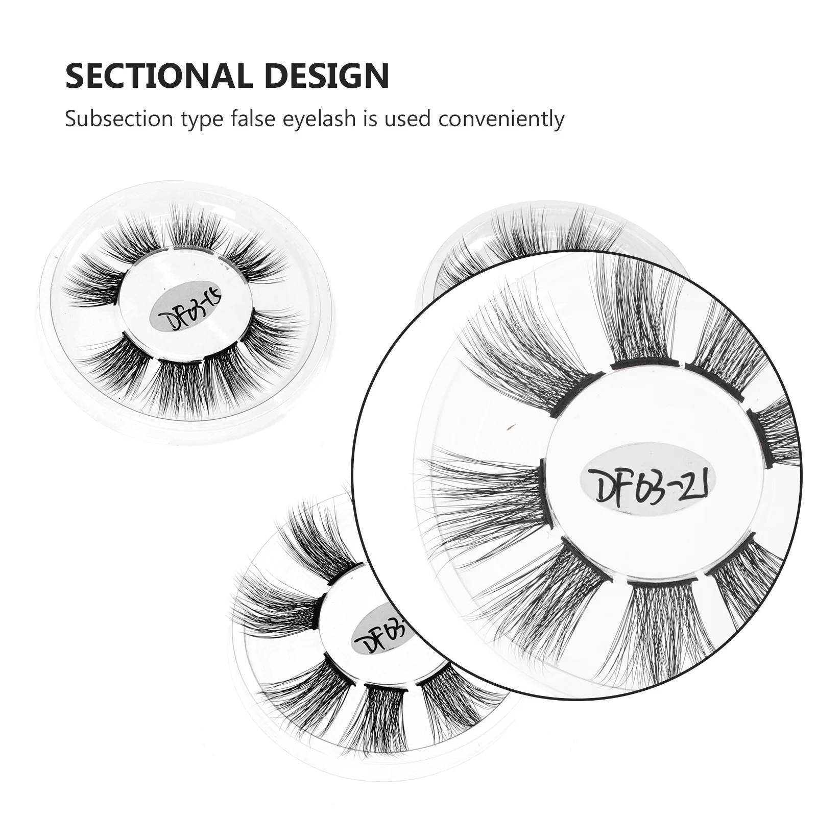 3 صناديق الرموش الصناعية الطبيعية مجعد النساء السود الاقسام نوع كثيفة الرموش الاصطناعية للمكياج اليومي الجمال التبعي العين #3