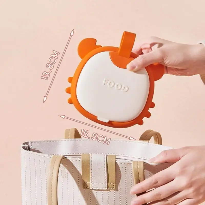 

Детская миска для прикорма, тренировочная вилка, ложка, портативный набор силиконовой посуды L8RB