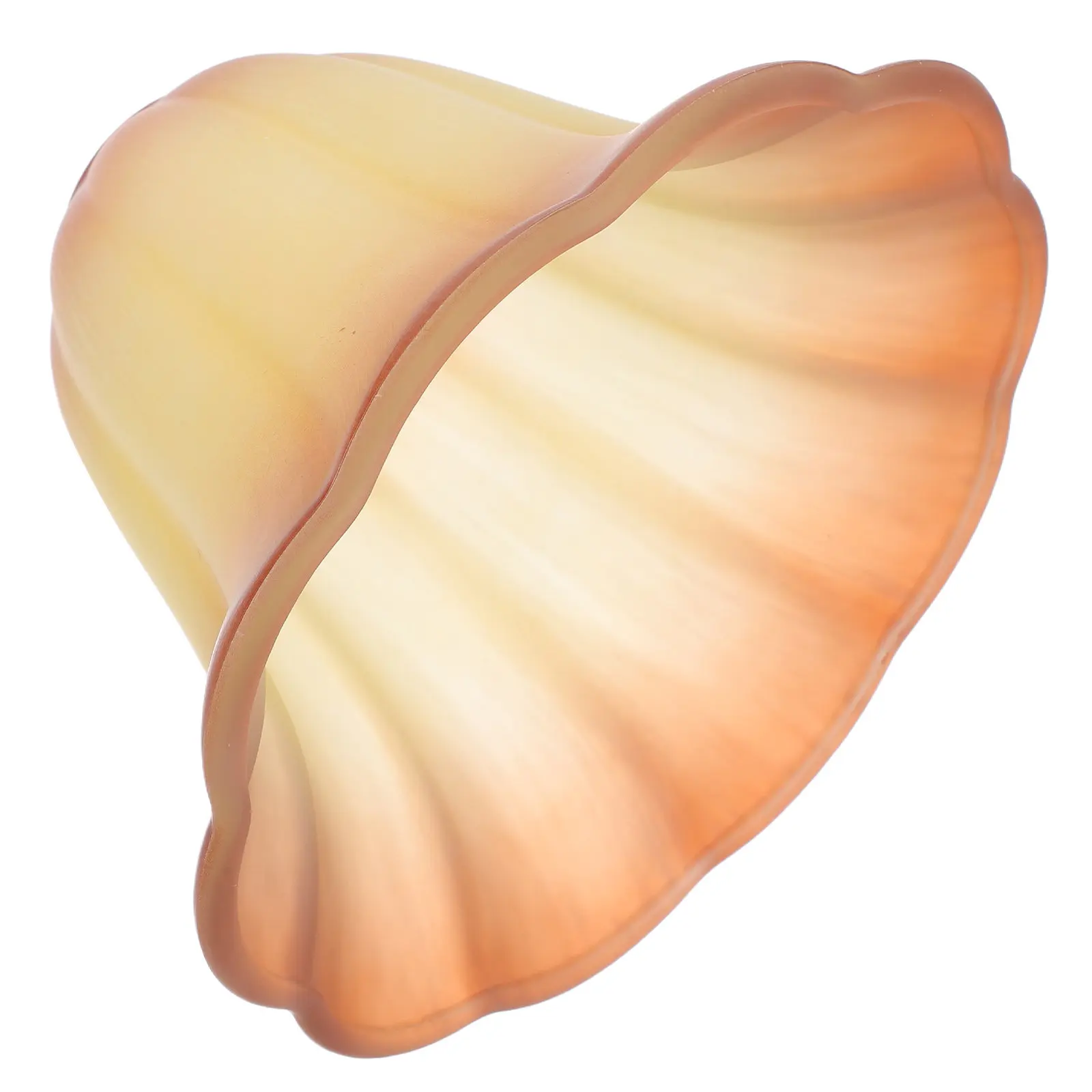 

Стеклянный плафон в форме колокола с матовым цветочным узором, тонкой текстурой, рассеиватель света для гостиной, спальни, подвесной светильник