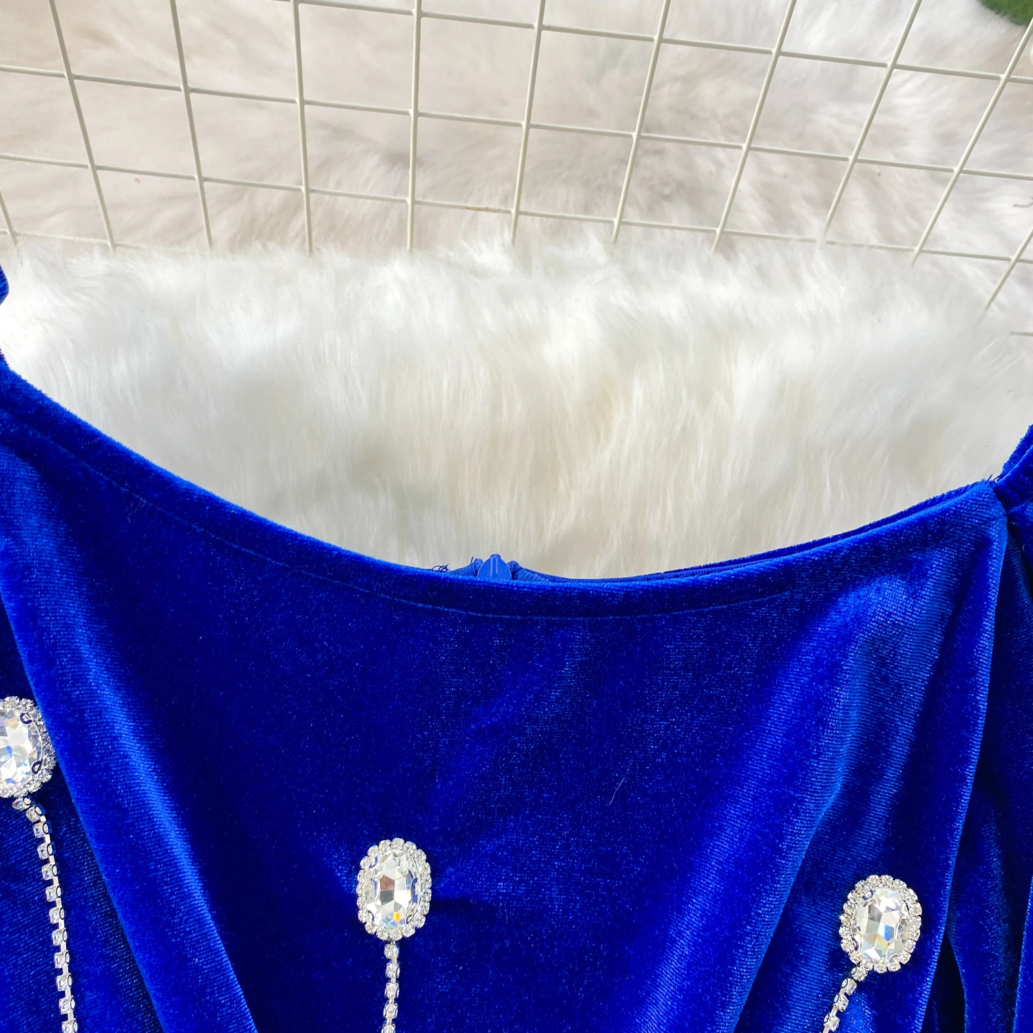 أنيقة خمر مضيئة الأكمام تقسم طويلة الأكمام أنيقة الجنية الكورية أزياء الخريف فستان الشمس النساء الملابس