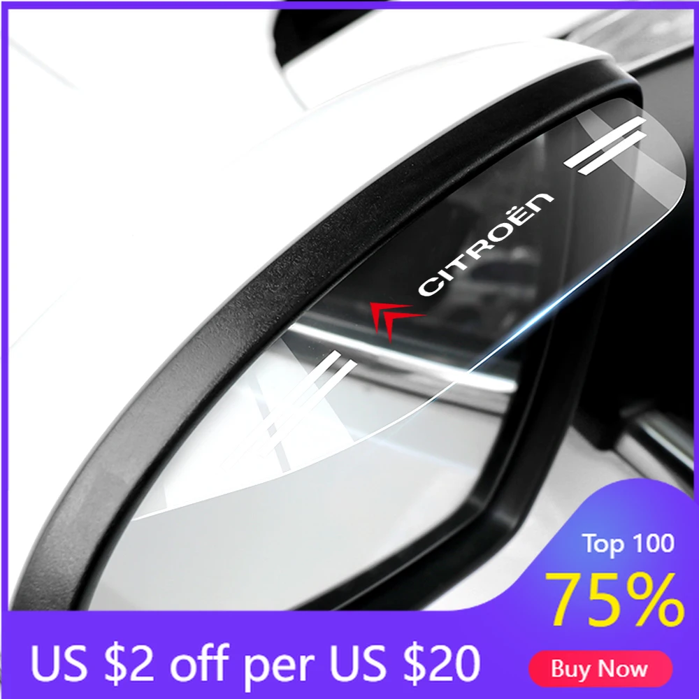 

Наклейки-дефлекторы на зеркала заднего вида для Citroen C5X, e-C4 X, e-C3, C4, C3 AIRCROSS (2026) – защита от дождя, солнца и снега