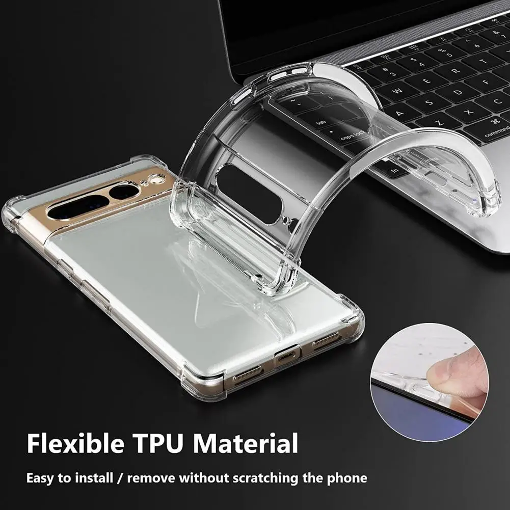 Practical Phone Cover TPU Full Coverage Transparent All Inclusive Cell Phone Cover  Phone Case Protective