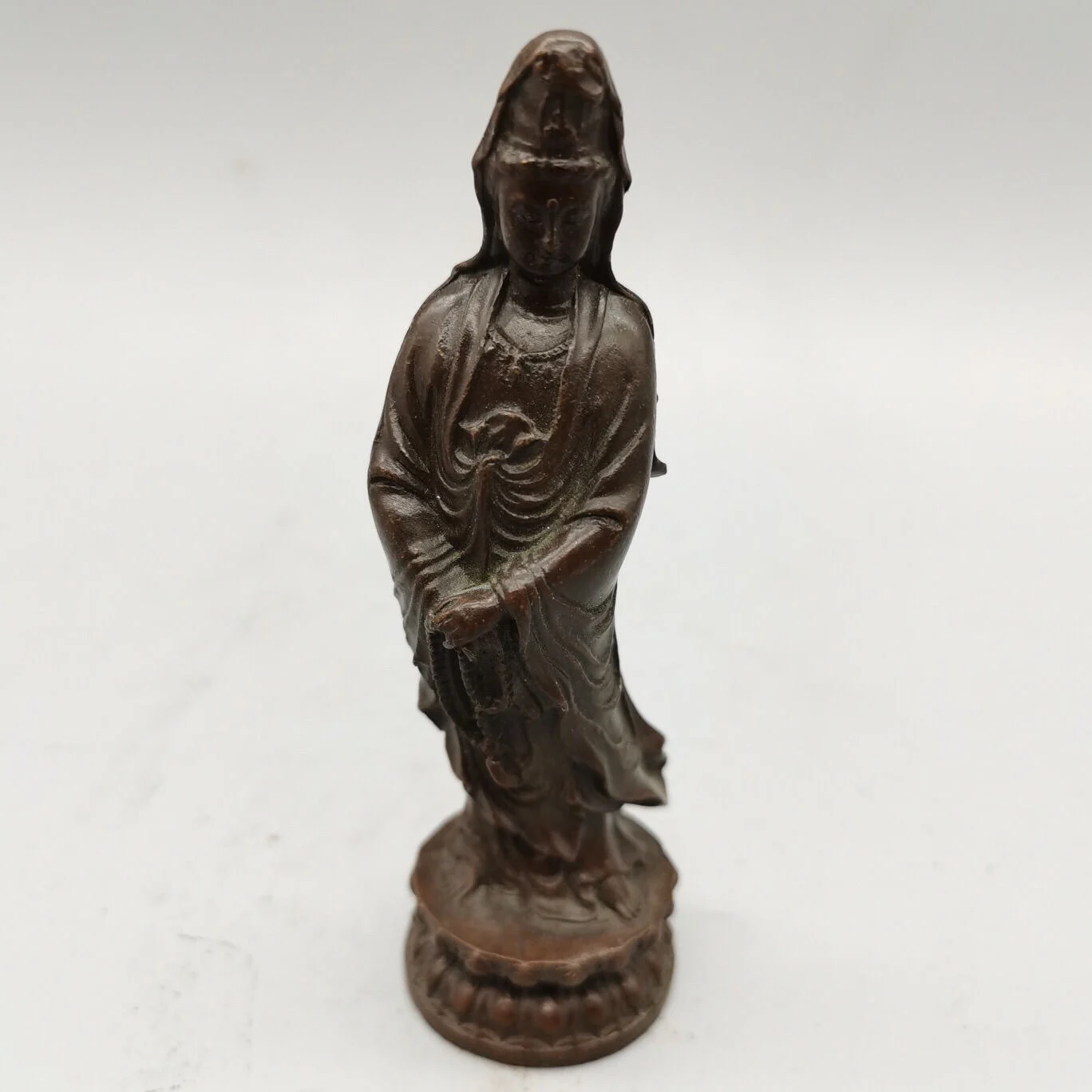 Bronze  statue of Nanhai  Buddha  of Guanyin, home worship tabletop