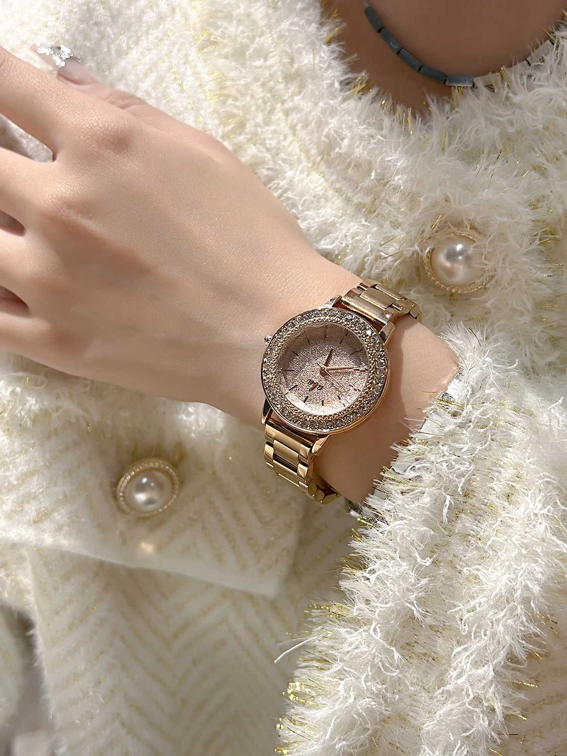 

AIMANA Watch Женские часы с бриллиантовой пластиной для средних стран