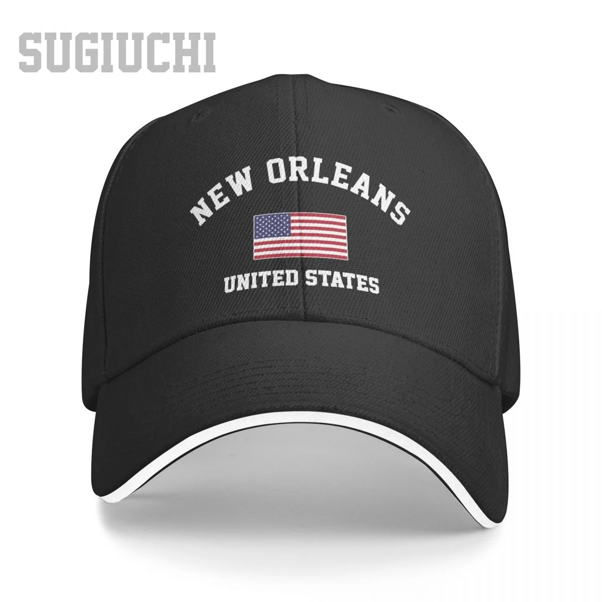 

Unisex Sandwich New Orleans Of USA United States City Baseball Cap Men Women Hip Hop Caps Snapback Golf Hat Fishing