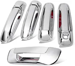 Chrome Side Door Handle and Rear Tailgate Add-on Cover Trims For Dodge Ram 1500 2500 3500 2003-2008