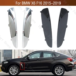 For BMW X6 F16 2015 2016 2017 2018 2019 Car Front Door Fender Side Trim Vent Leaf Plate Decoration Strip Cover 51768063027