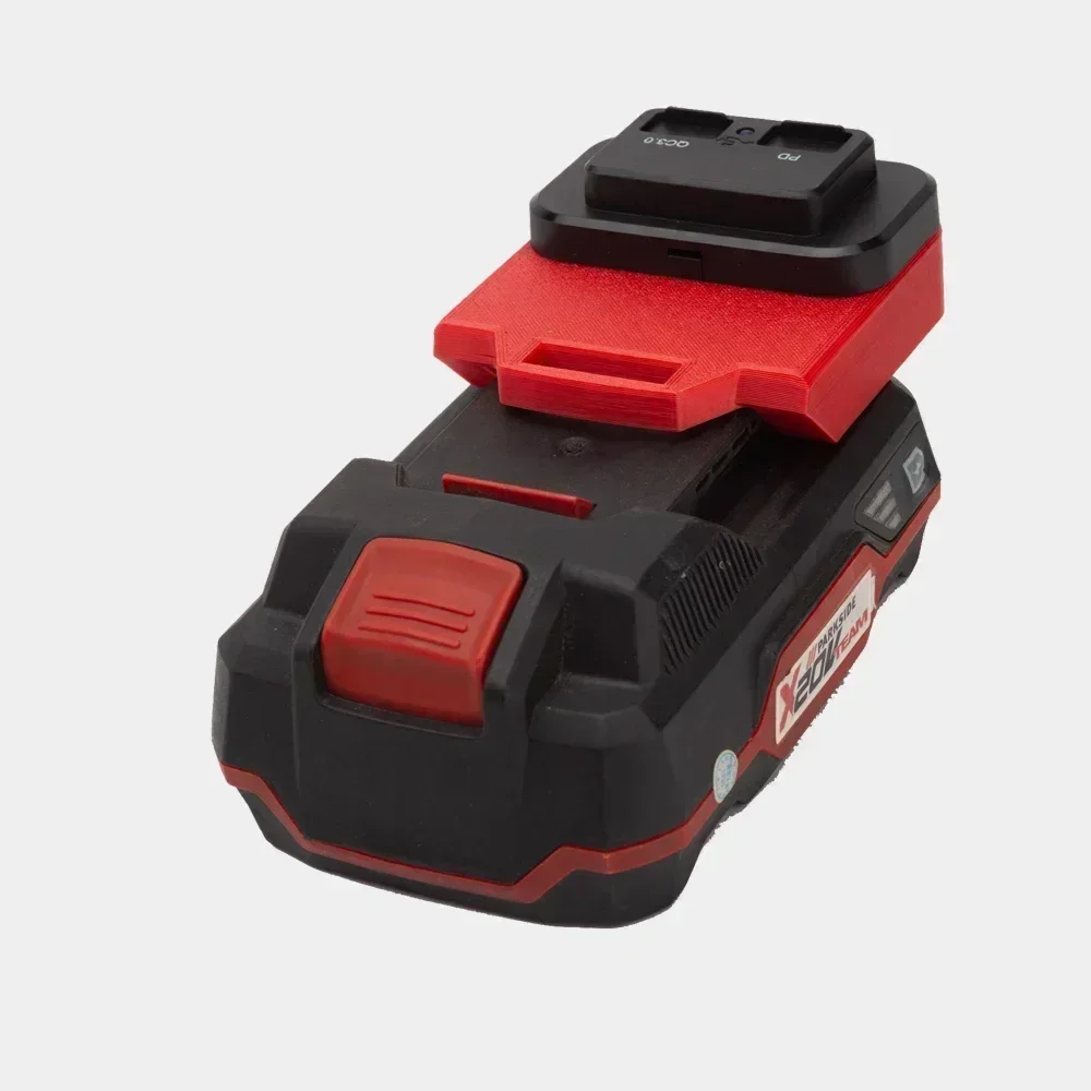 Fast Charging For Parkside X20V Team Lithium Battery Conversion Power Bank with 1 USB and 1 Type-C Interface for Mobile Phone