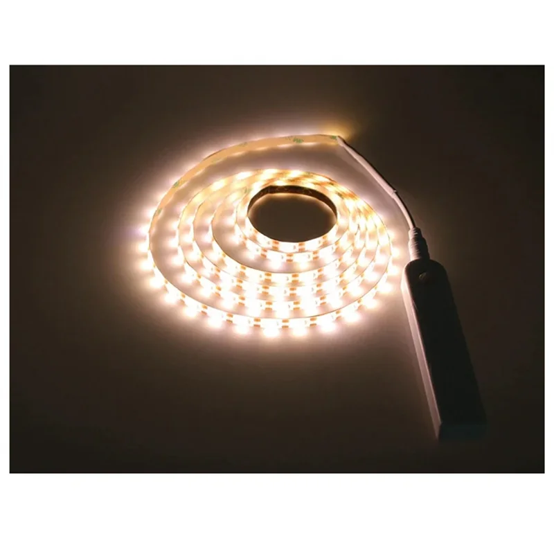 A21Q -LED Light Strip PIR Motion Sensor Induction LED Strip 60Leds/M 2835Smd Under Bed Lamp For Closet Wardrobe Cabinet Stairs