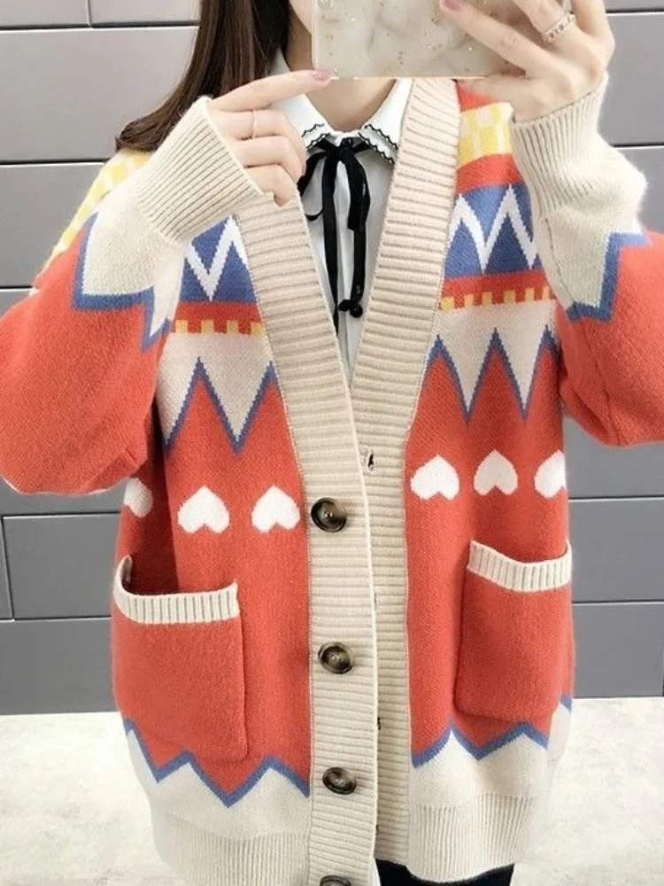 

Spring/Autumn 2025 New Women's Knitted Cardigan Coat - Early Fall Fashionable Trendy Knit Top for Ladies