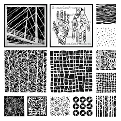 Coloring Drawing Stencils Scrapbooking Embossing Snowflake Waves Hands Molds Diy Greeting Card Album Template Layered Molds