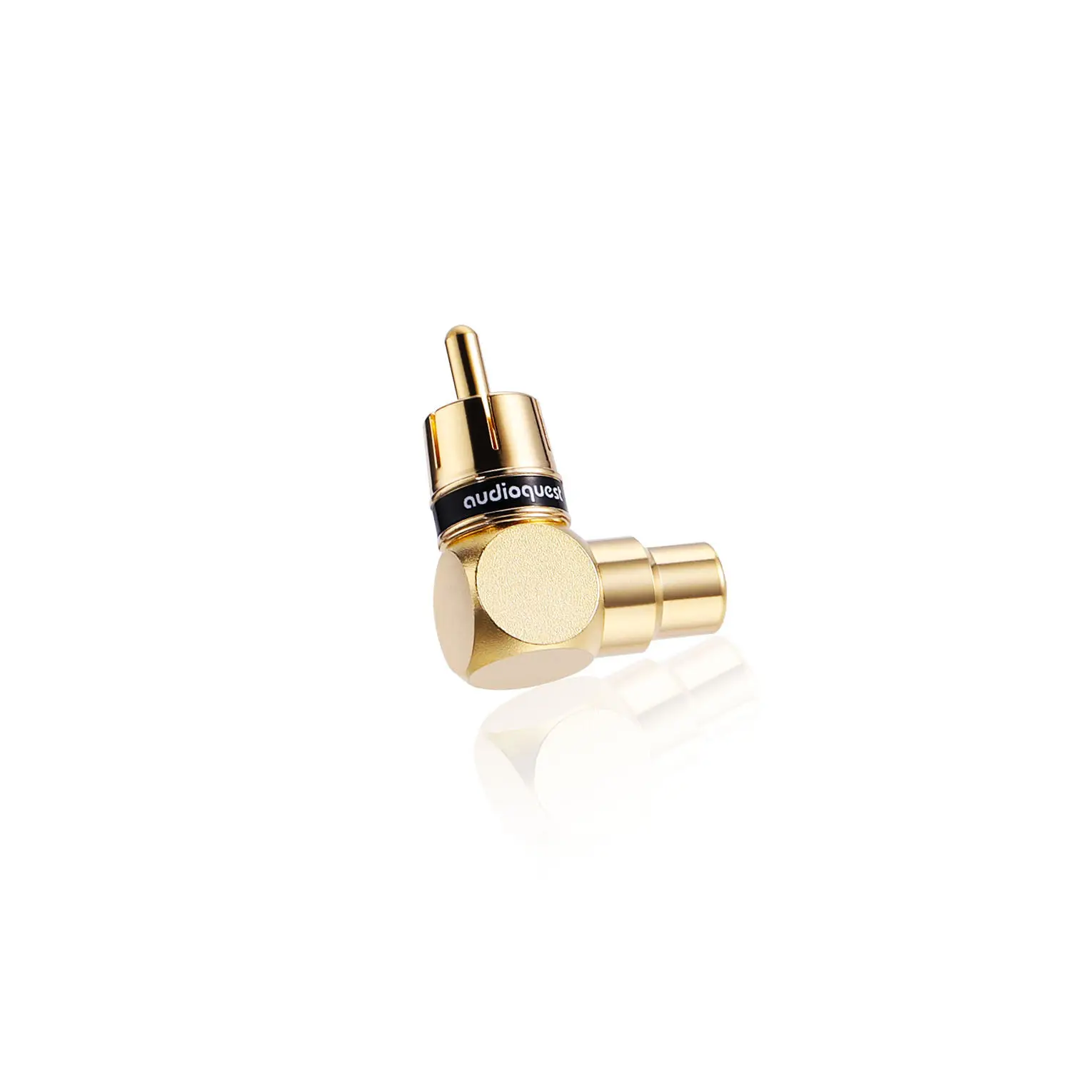 American Audioquest Line Saint M21F-90 Series RCA Female Socket to Right-Angle Male Plug Audio Adapter