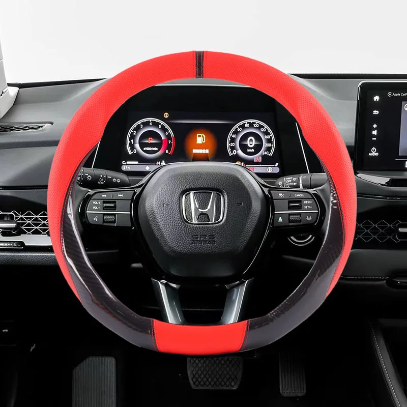 For Honda ACCORD 7 8 2003 2004 2005 2006 2007 2008 2012-2025 2015 2016 2018 2019 2020 2021 2022 Leather Car Steering Wheel Cover