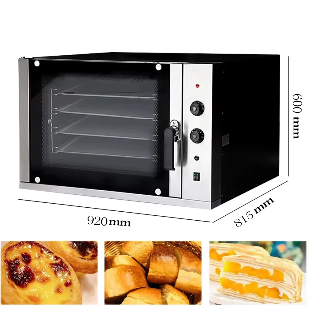 Commercial  Four-Layer Convection Oven 6000W Electric Baking Oven Bakery Oven Bread Baking Furnace With Spray Function
