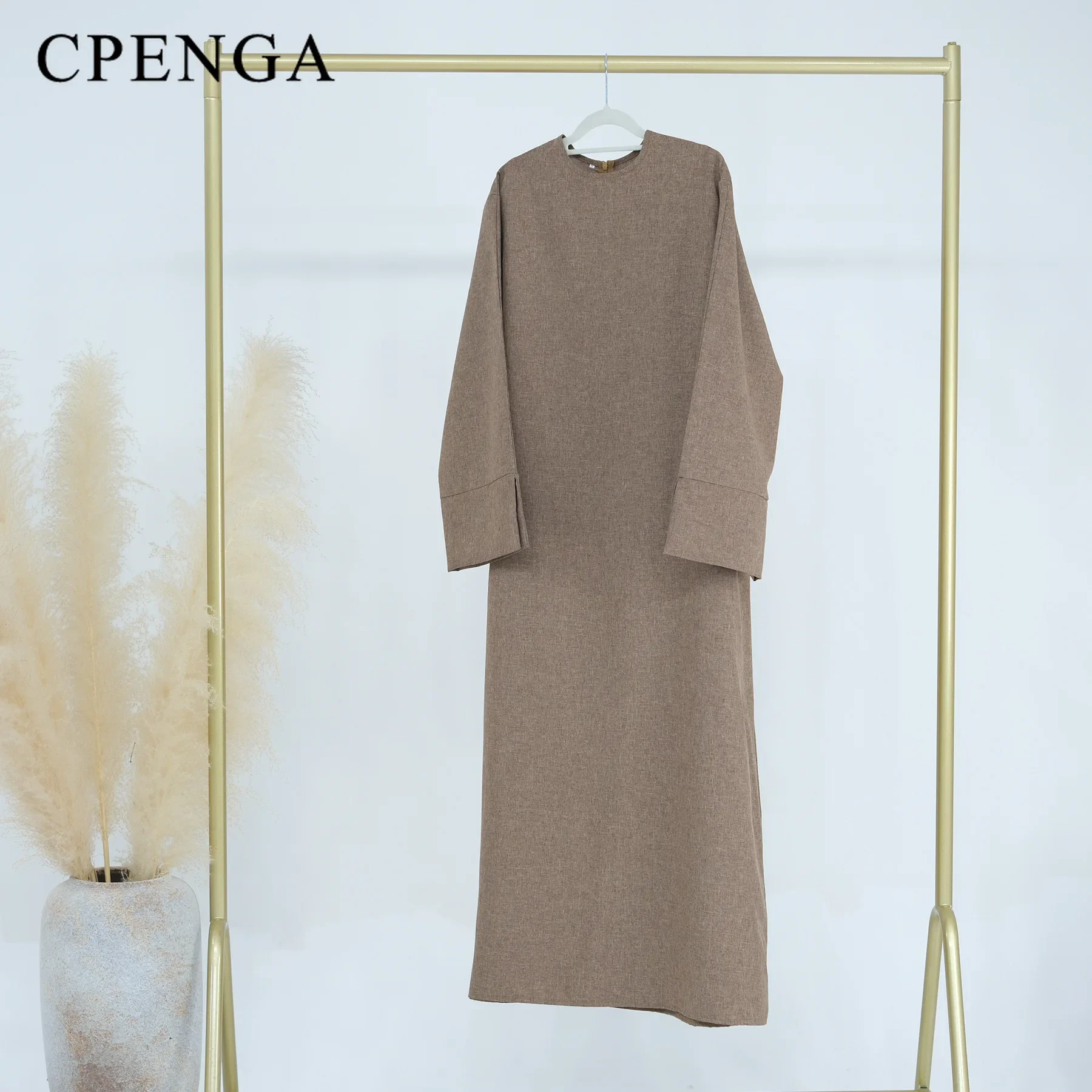 Abaya-Robe kimono en lin pour femmes, cardigan élégant, modeste, ramdan dubaï, tenue de luxe, islam, église, turquie, 2024