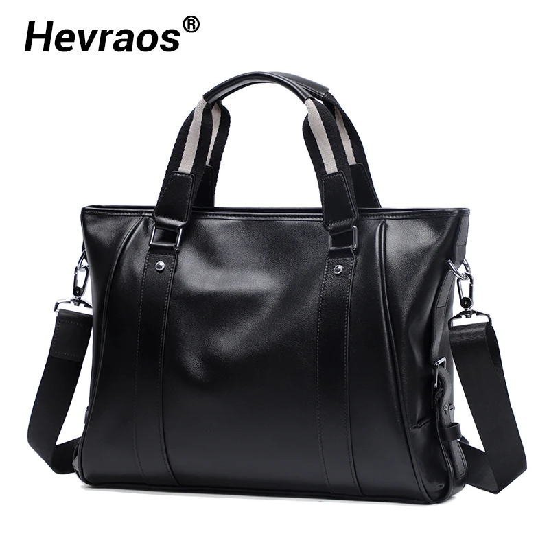 New Design Men Bag Luxury Genuine Leather Men Briefcase 15.6 Inch Laptop Handbag Totes Male Shoulder Bag Messenger Bag