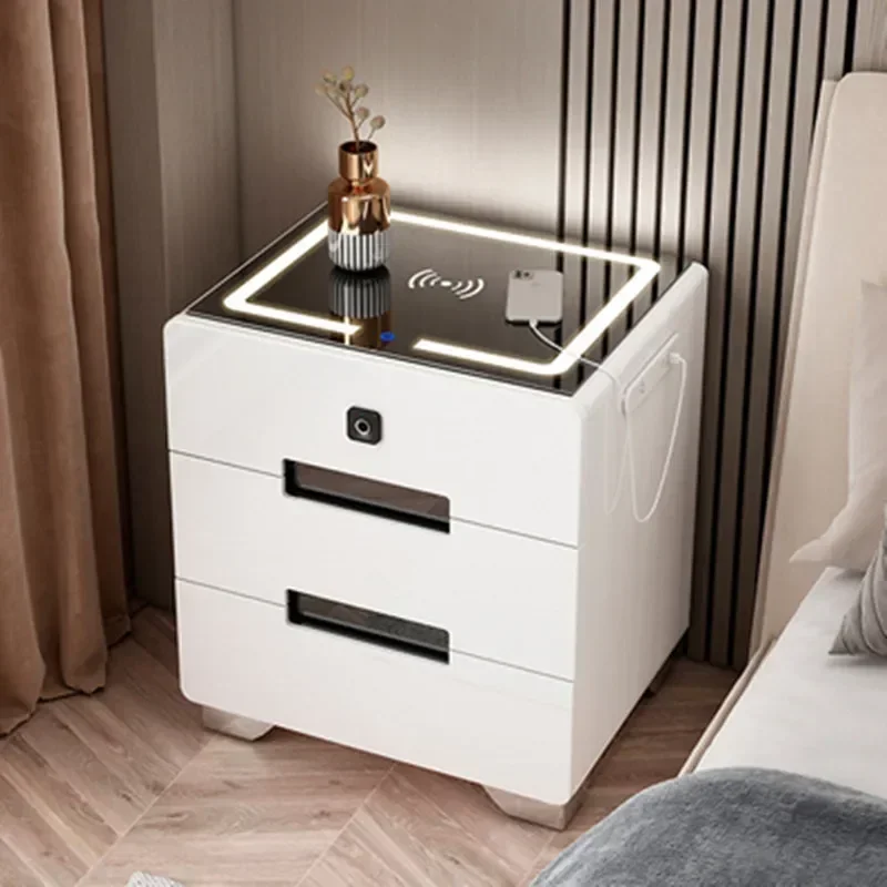 Lateral Nightstand Bedside Dresser Salon Modular Designer Side Table Drawers Bedroom Modern Dormitorio Salon Furniture