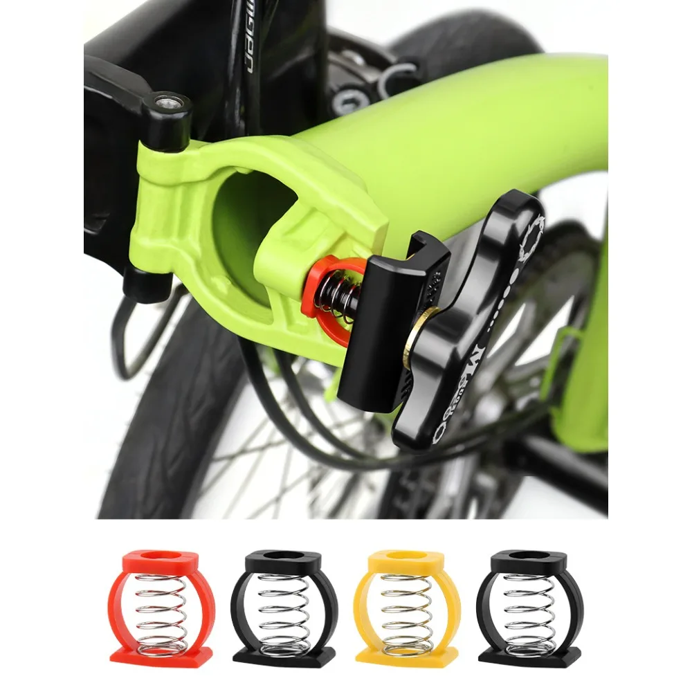 Brompton Folding bike rotating handle spring buckle, faucet auxiliary parallel accessory C buckle spring