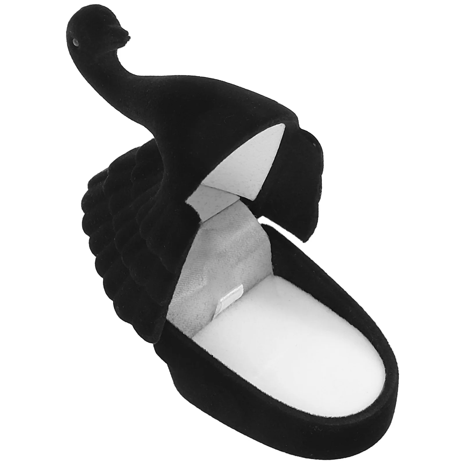 

Portable Swan Shape Jewelry Organizer Compact Lightweight Case for Rings Earrings Necklaces Storage