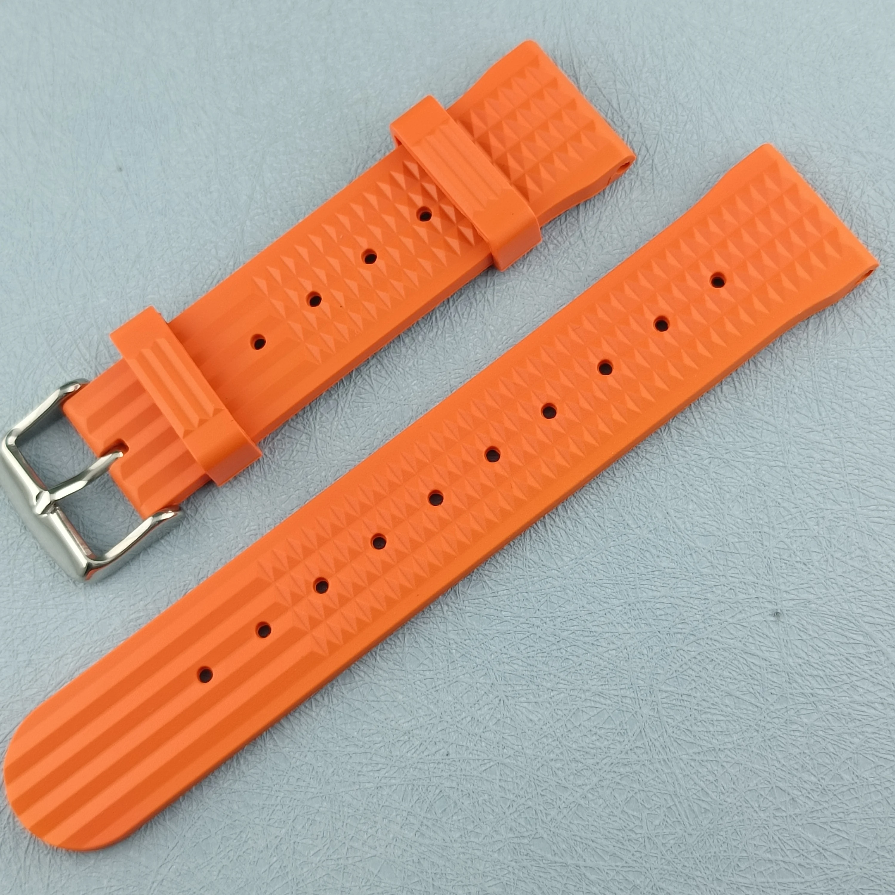 22mm Rubber Watch Band For Seiko Soft Rubber Watch Strap Waterproof Replacement Universal Watchbands