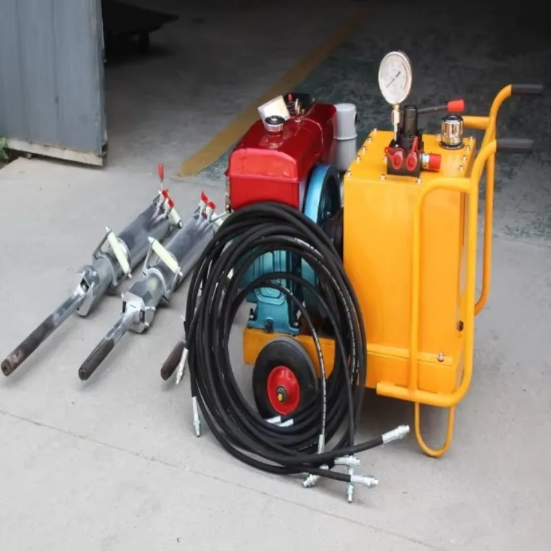 Hydraulic Stone Cutter Rock Splitter Machine for Cement Pile Head Breaking Static Blasting Core Including Pump for Mining