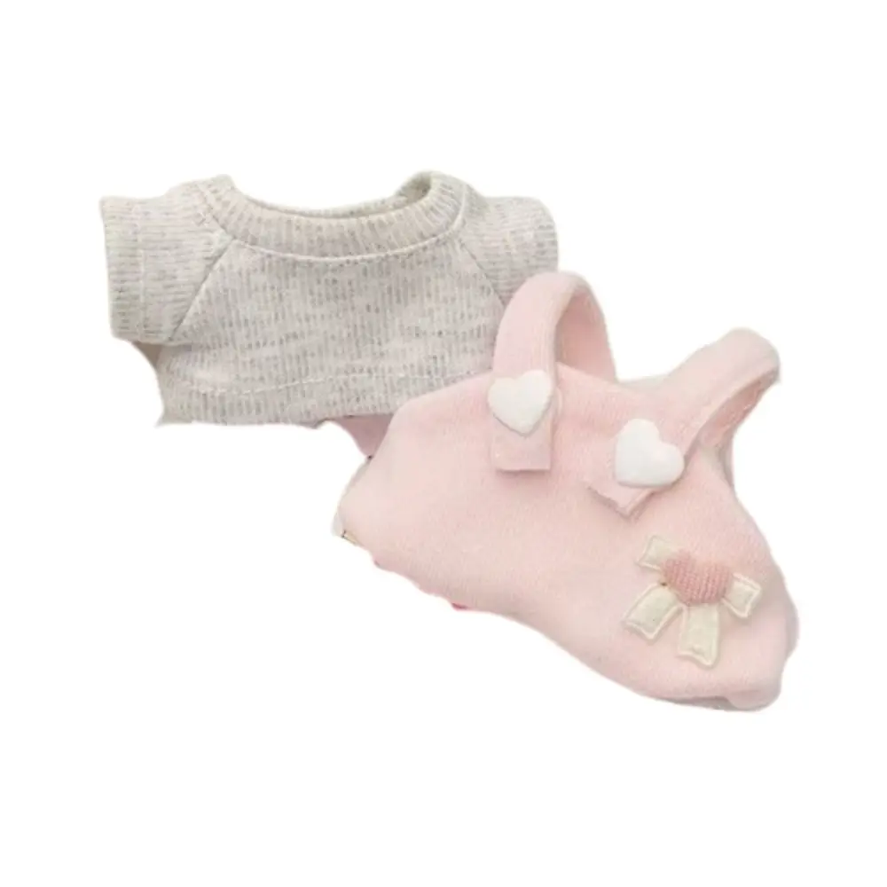 Pakaian Boneka Katun 10cm Model Onesie Hewan, Set Pakaian Boneka Katun Gaya Lucu Kartun Kawaii untuk Boneka 10cm