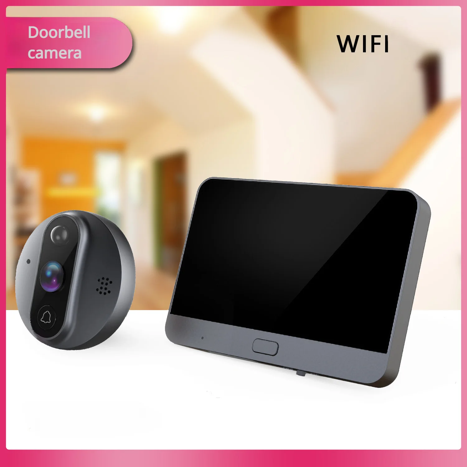 

WIFI Video Doorbell with Electronic Cat Eye for Intelligent Home Security