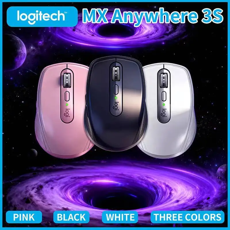 

Wireless MX Anywhere 3S - 8000 DPI, 3-Device Bluetooth, Hyper-Scroll, Great for Fitness Client List & Coach Team Meeting