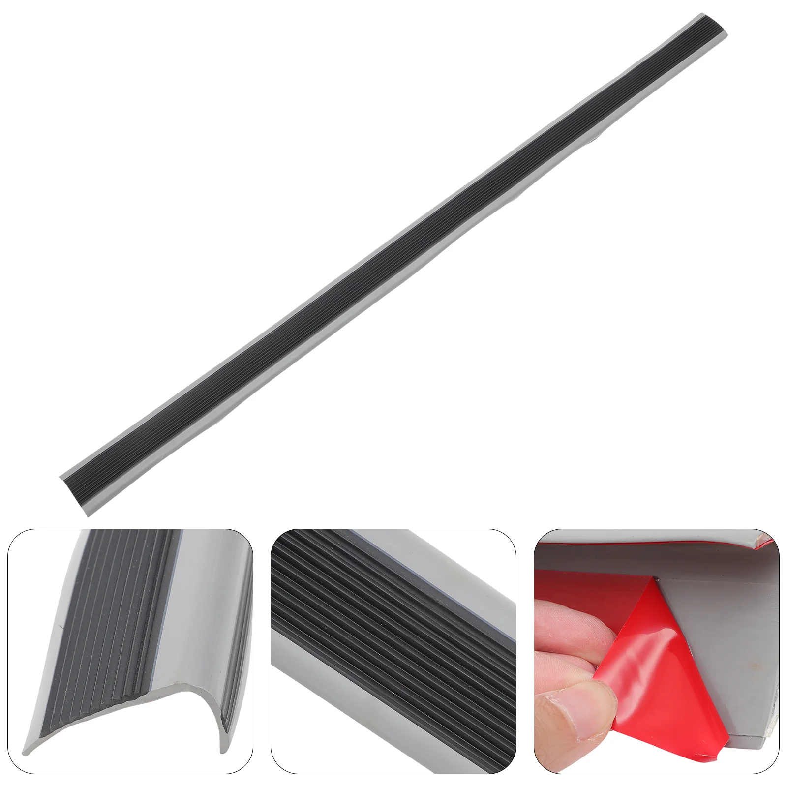 Anti-skid Strip for Stairs Tread Protectors Vinyl Treads Nosing Edges Trim Pvc Rubber Molding