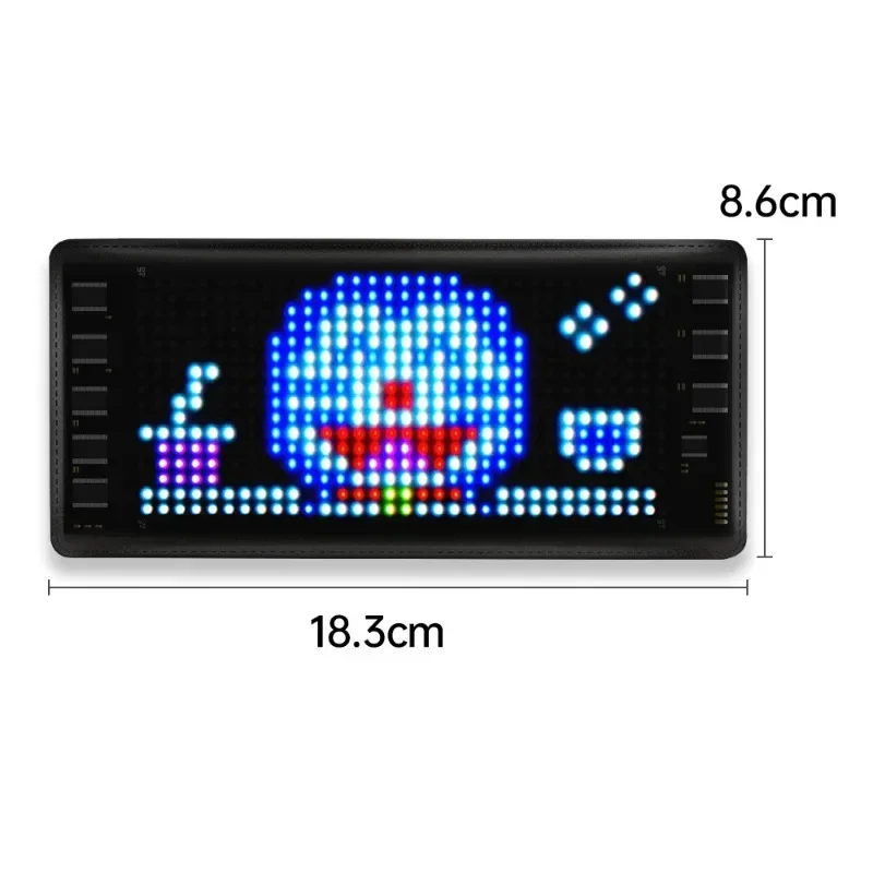 Imagem -04 - Painel Led Pixel Matrix com Usb Padrão Rgb Endereçável Flexível Graffiti Scrolling Exibição Animação Car Shop Luz Tela 5v