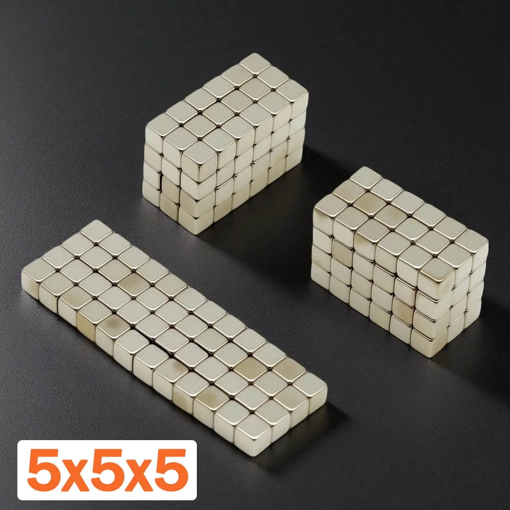 

5x5x5mm Super Strong Magnet N35 Block Magnetic NdFeB Neodymium Magnet Powerful Disc imanes Refrigerator Magnets
