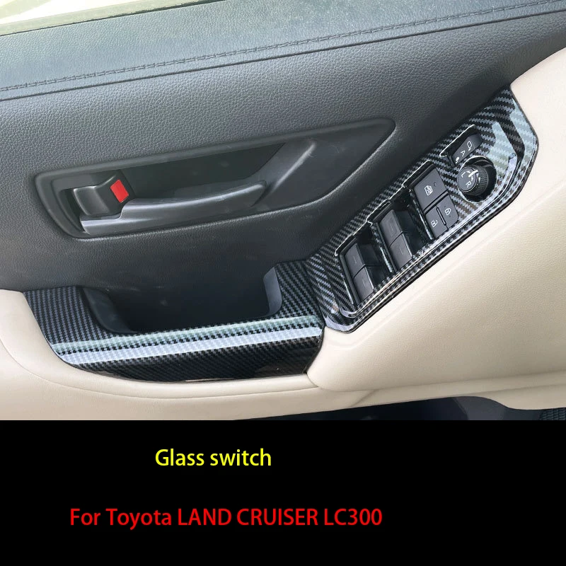 

For Toyota LC300 Land Cruiser Window Lift Button Frame Interior Decoration Supplies