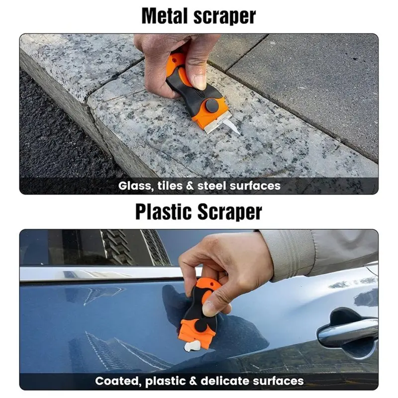 ABKP-Eraser Wheel Decal Remover Tool Kit,Rubber Wheels With Razor Blade Scrapers & Drill Adapters, Removing Adhesive Stickers