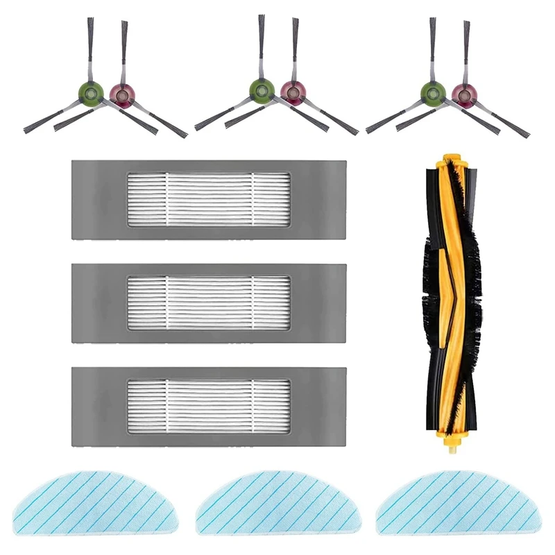 Cleaning Cloth Brush Filter Accessories Replacement Part Set For Ecovacs DEEBOT OZMO T9 T9+ T9power T9max Vacuum Cleaner