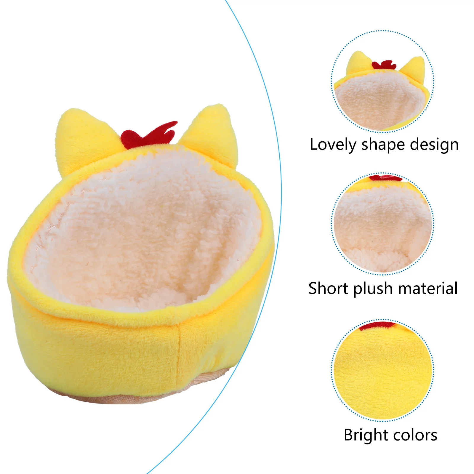 

Small For Hamster Warm Bed Winter Sleeping Pet Hamster Nest Cushion Portable Safe Pet Rest Shelter